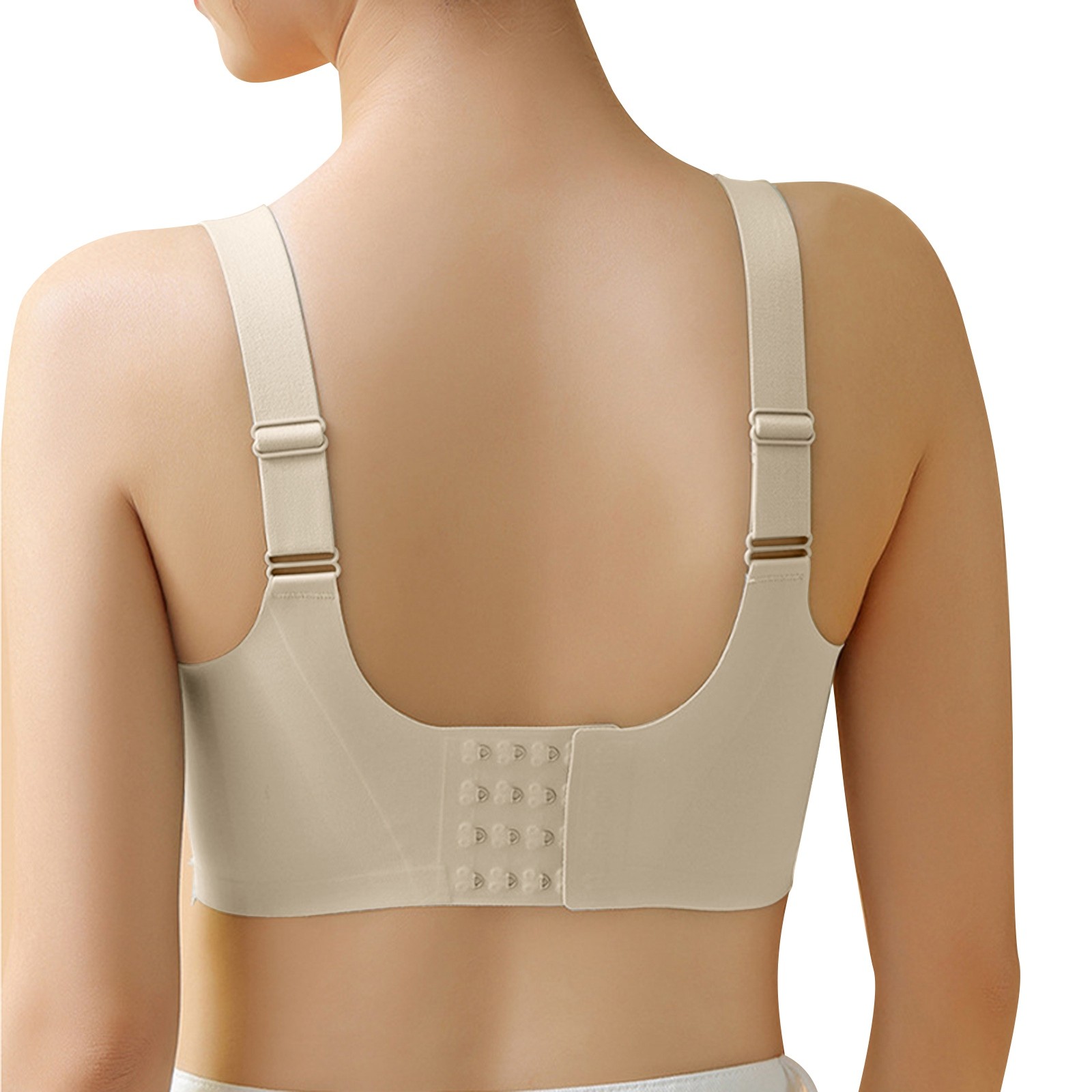 thumbnail image 4 of Sujetador informal ajustable y transpirable sin aros para mujer: nailon, diseño sexy, ropa interior para todas las estaciones, 4 of 7